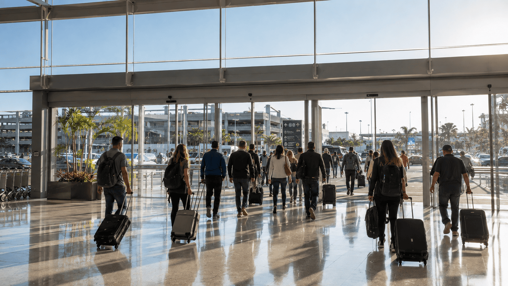 Zona de llegadas del aeropuerto de Ezeiza en Buenos Aires