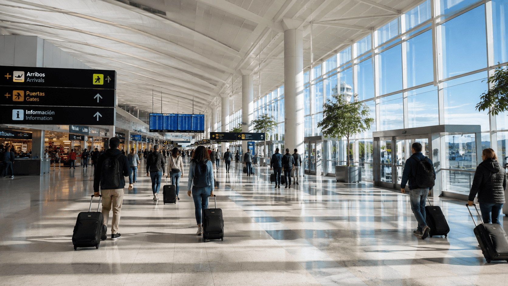 Zona de llegadas del aeropuerto de Ciudad de México