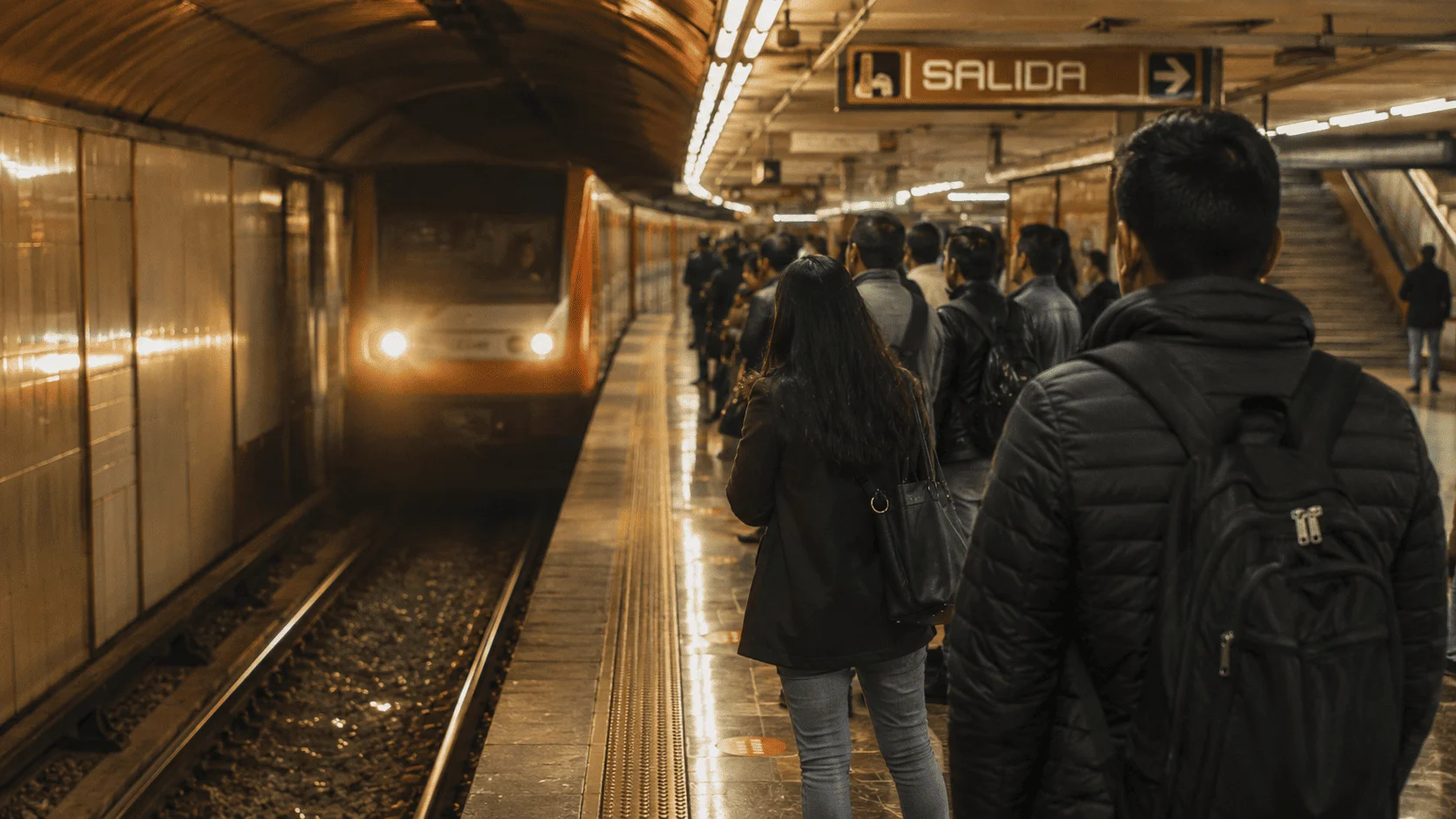 Estación de Metro en Ciudad de México como alternativa al auto