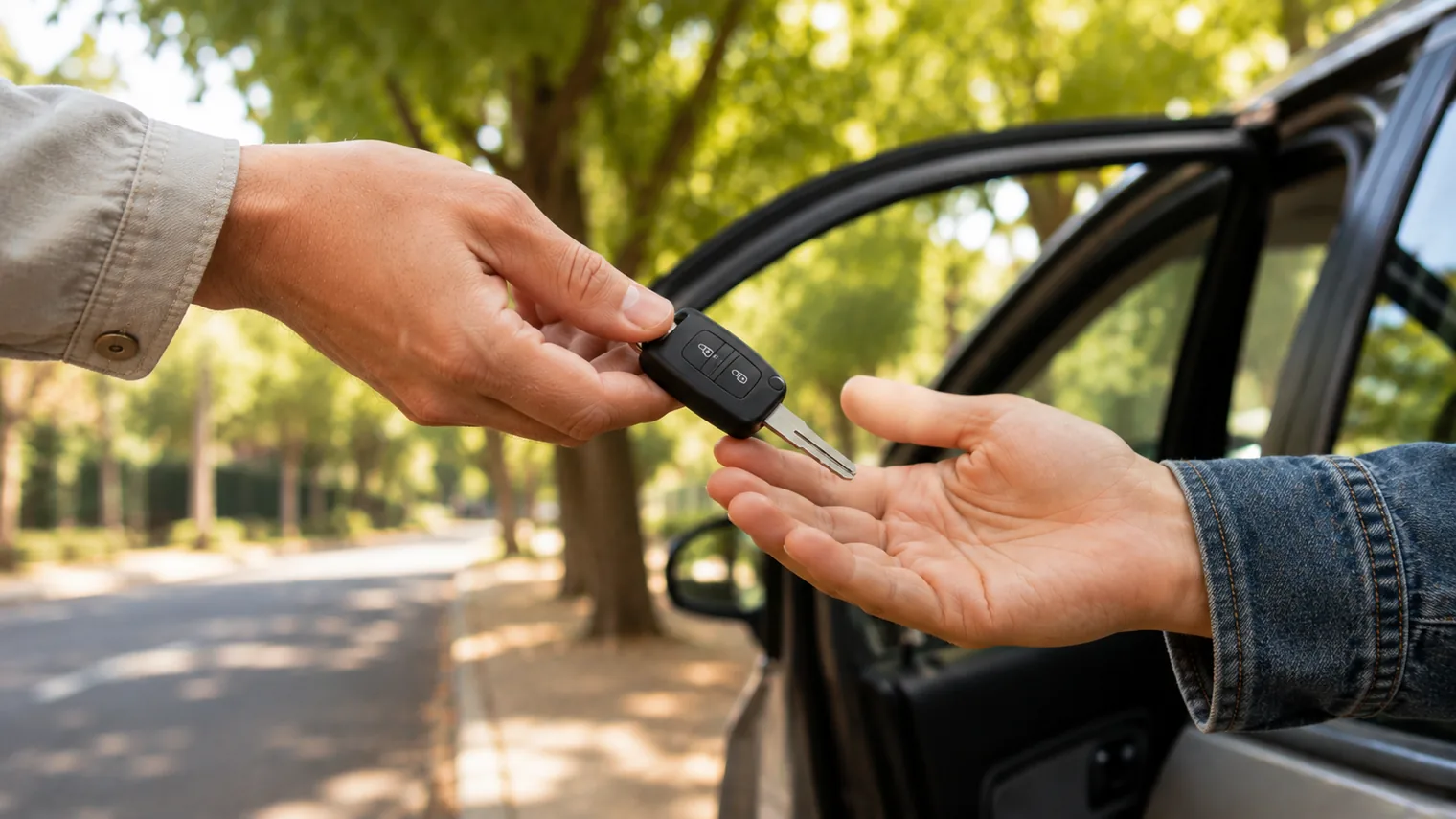 Entrega de llaves de un auto entre particulares en Mendoza